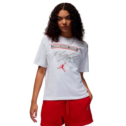 T-shirt Jordan Flight Blanc pour femme