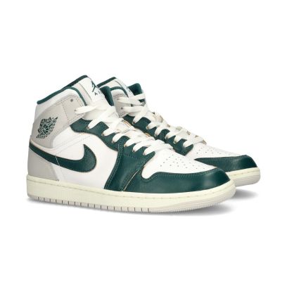 Air Jordan 1 Mid SE - White-Oxidized Green-Sail-Neutral Grey