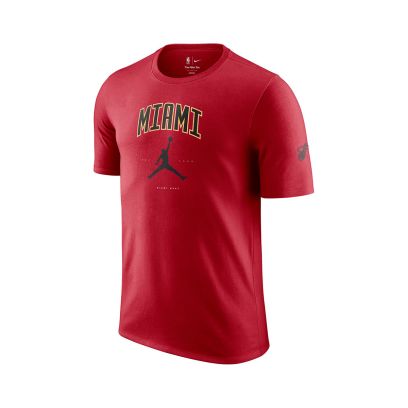 T-shirt Jordan Miami Heat Rouge Unisexe