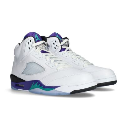 Air Jordan 5 Retro Grape - White-New Emerald-Grape Ice-Black