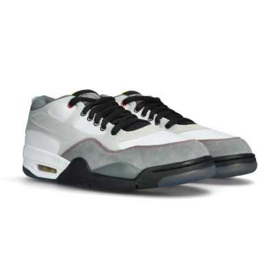Air Jordan 4 RM Premium - White-Fire Red-Black-Smoke Grey