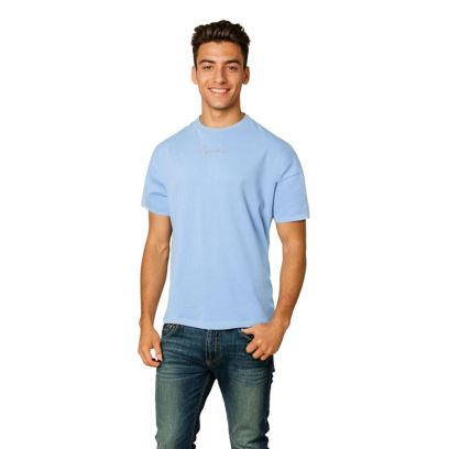 T-shirt Karl Kani Small Signature Bleu pour Homme