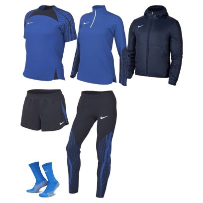 Produkt-Set Strike 23 für Frau. Trainingsanzug + Trikot + Short + Socken + Parka (6 artikel)