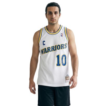 Maillot Mitchell & Ness Golden State Warriors Blanc pour homme