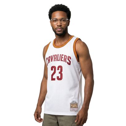 Maillot Mitchell & Ness Cleveland Cavaliers Blanc pour homme
