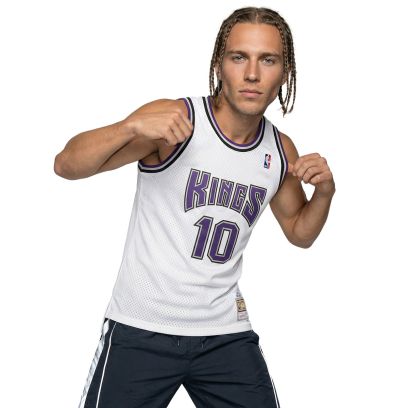 Maillot Mitchell & Ness Mike Bibby Blanc pour homme