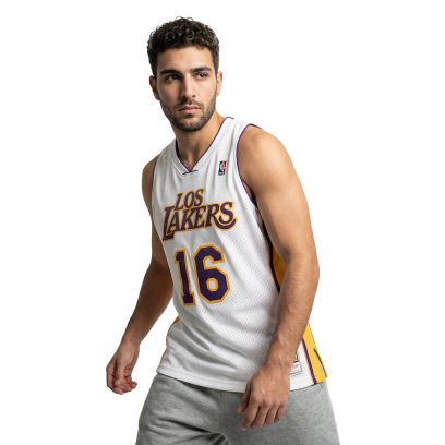 Maillot Mitchell & Ness Pau Gasol Blanc pour homme