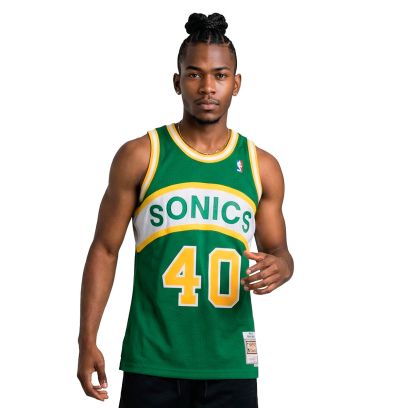 Maillot Mitchell & Ness Seattle Supersonics Vert pour Homme