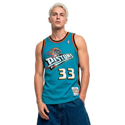 Maillot Mitchell & Ness Detroit Pistons Bleu pour homme