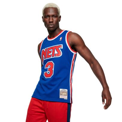 Maillot Mitchell & Ness Brooklyn Nets Bleu Royal pour homme