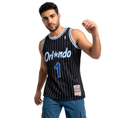 Maillot Mitchell & Ness Orlando Magic Noir pour homme