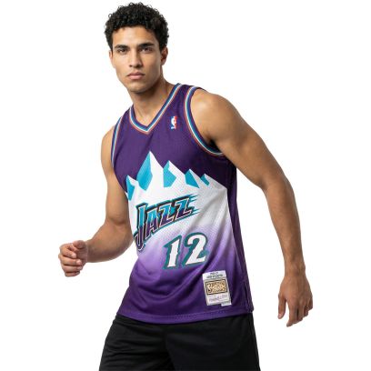 Maillot Mitchell & Ness Utah Jazz Violet pour homme
