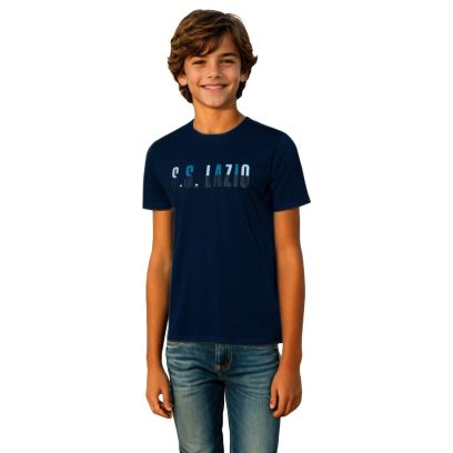 T-shirt Mizuno Lazio Bleu Marine pour enfant