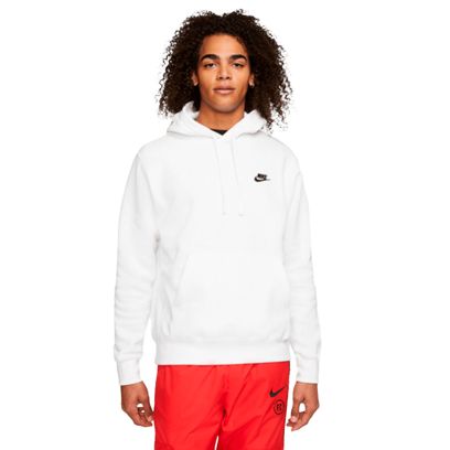 Sweat à capuche Nike Sportswear Club Fleece Blanc pour homme
