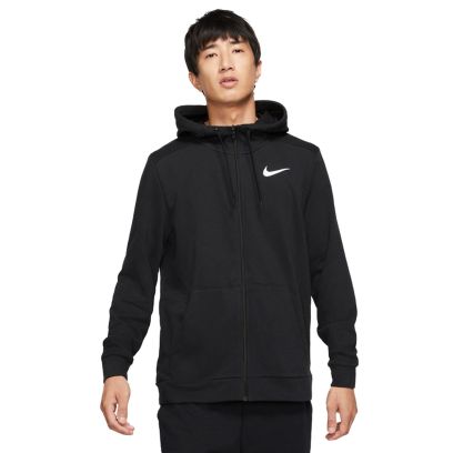 Dri-Fit Full-zip Entraînement Hoodie - Black-White