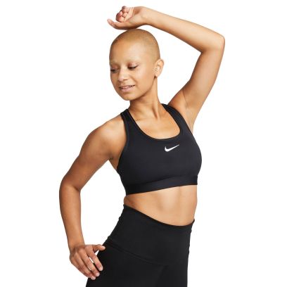 Femme Swoosh Medium Support - Black-White