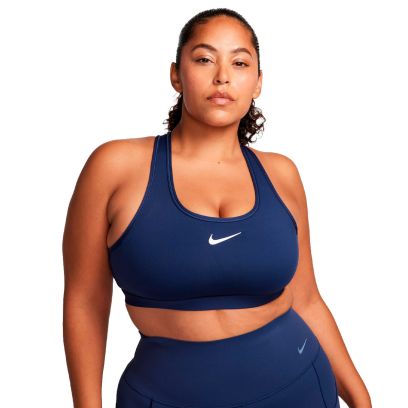 Swoosh Medium SupportMujer - Midnight Navy-White