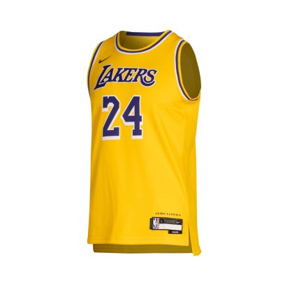Maillot de basket Nike Los Angeles Lakers Jaune pour Enfant