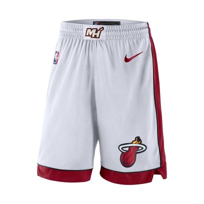 Short Nike Miami Heat Blanc pour Enfant