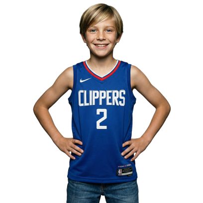 Maillot de basket Nike Los Angeles Clippers Bleu pour Enfant