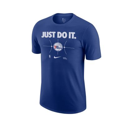 T-shirt Nike Philadelphia 76Ers Bleu Unisexe