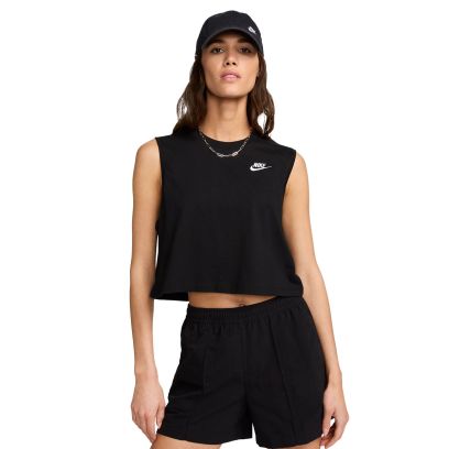 Crop top Nike Sportswear Club Noir pour Femme