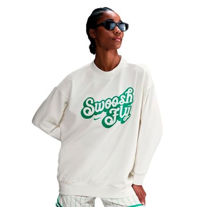 Sweat-shirt Nike Swoosh Beige pour Femme