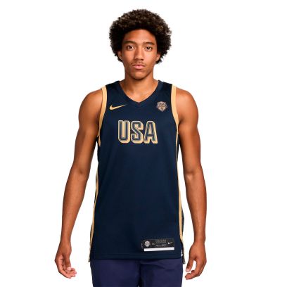 Maillot de basket Nike Estados Unidos Bleu Marine Unisexe