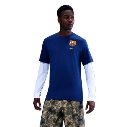 T-shirt Nike Fc Barcelona Bleu Royal pour Homme