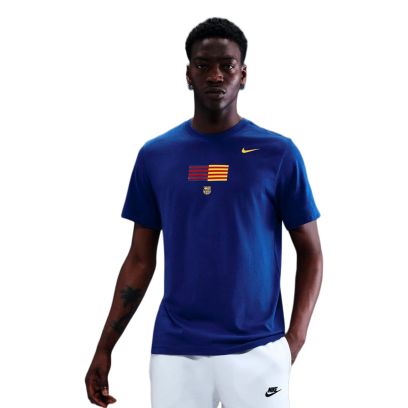 T-shirt Nike Fc Barcelona Bleu Royal pour Homme