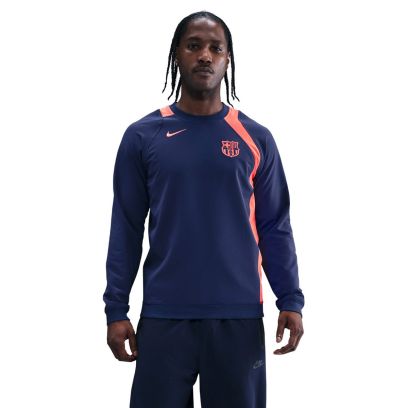Sweat-shirt Nike Fc Barcelona Bleu Marine pour Homme