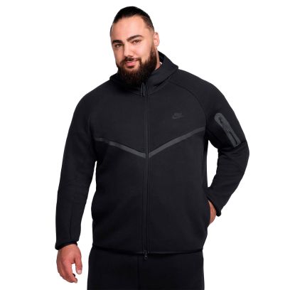 Sweat zippé à capuche Nike Sportswear Tech Fleece Noir pour Homme