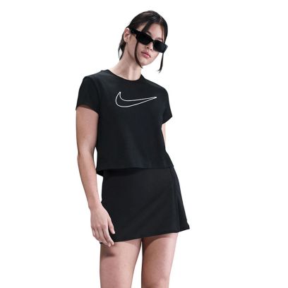 T-shirt Nike Swoosh Noir pour Femme