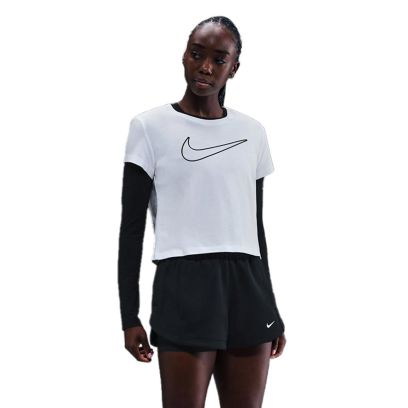 T-shirt Nike Swoosh Blanc pour Femme