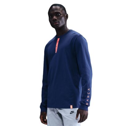 T-shirt Nike Fc Barcelona Bleu Marine pour Homme