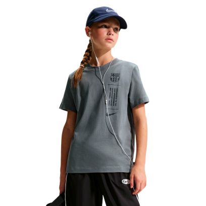 T-shirt Nike Fc Barcelona Gris pour Enfant