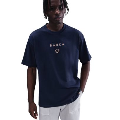 T-shirt Nike Fc Barcelona Bleu Marine pour Homme