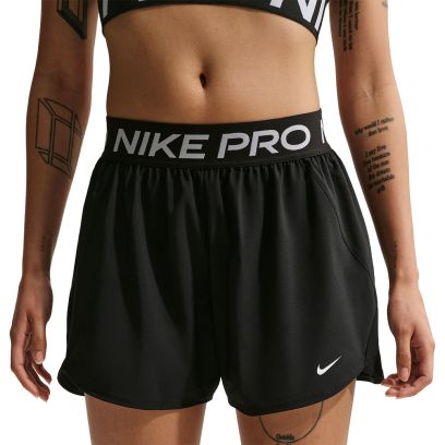 Femme Pro Dri-Fit 365 3In - Black-White