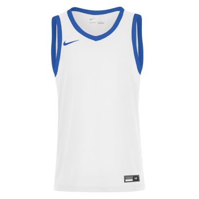maillot de basket nike team 25 blanc royal