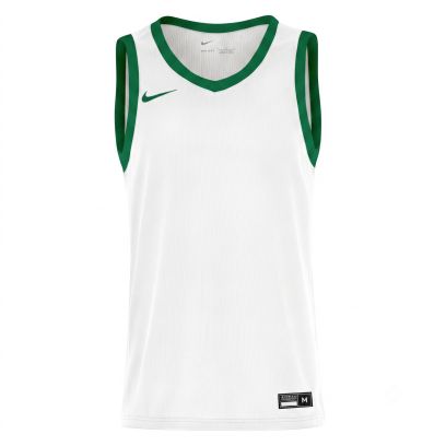 maillot de basket nike team 25 blanc vert