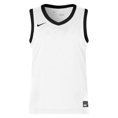 maillot de basket nike team 25 blanc noir
