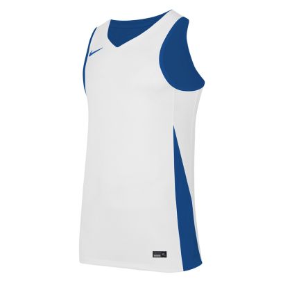 Maglia da basket reversibile Nike Team Blu Reale e Bianco per bambino