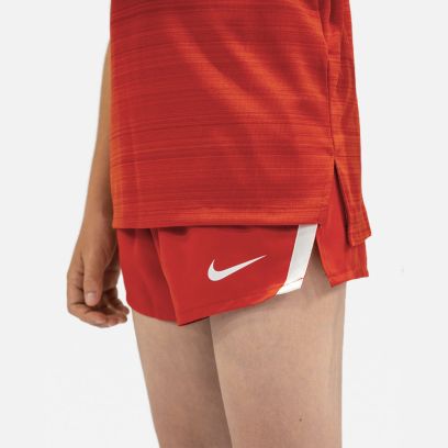 NT0305-657 Short Nike Stock Fast 2 inch Rouge pour Enfant