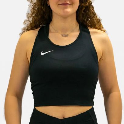 Débardeur Court Nike Team Stock Cover Top Noir pour Femme NT0312-010