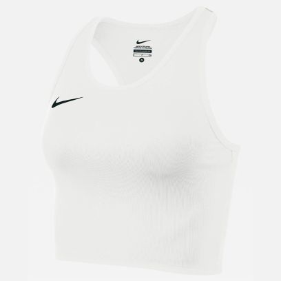 Débardeur Court Nike Team Stock Cover Top Blanc pour Femme NT0312-100