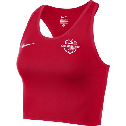 Brassière Nike SCO Marseille Athletisme Rouge pour femme