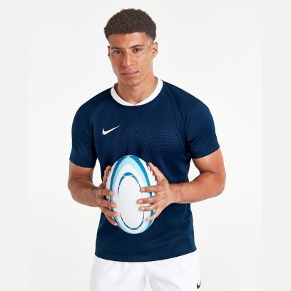 maillot rugby nike team crew razor bleu marine homme nt0582 451