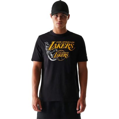 T-shirt New Era Los Angeles Lakers Noir Unisexe