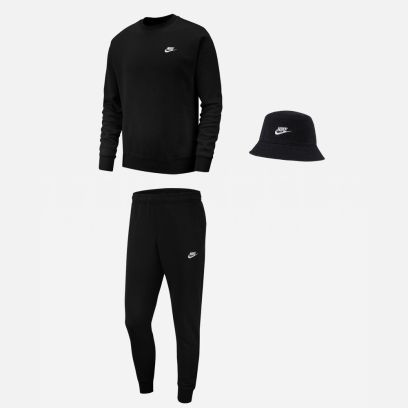 Ensemble Nike Sportswear pour Homme. Sweat-shirt + Bas de jogging + Bob (3 pièces)