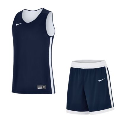 pack basket nike team 25 pour enfant maillot reversible short bleu marine